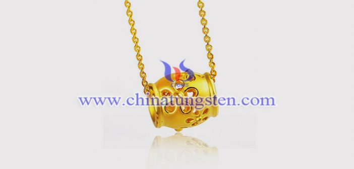 鎢合金鍍金轉(zhuǎn)運珠吊墜圖片